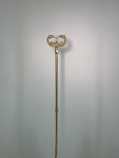 Toiag metalic (aurit), înălțime 153 cm