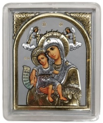 Icoană pe relief și suport, în plexiglas