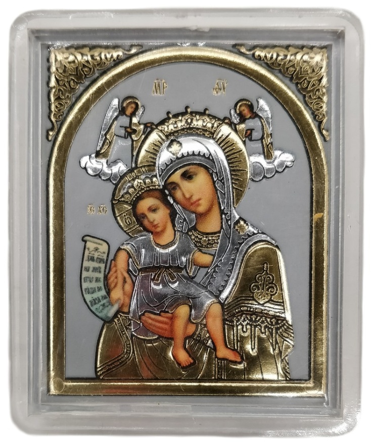 Icoană pe relief și suport, în plexiglas