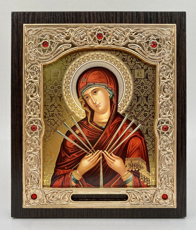 Icoana Maicii Domnului „Șapte Săgeți” (Bizanț) 15x18