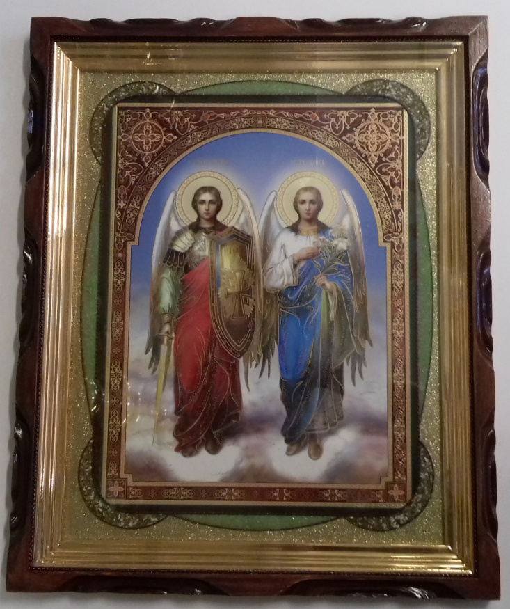 Icoană „Arhanghelii Mihail și Gavriil” 44x54