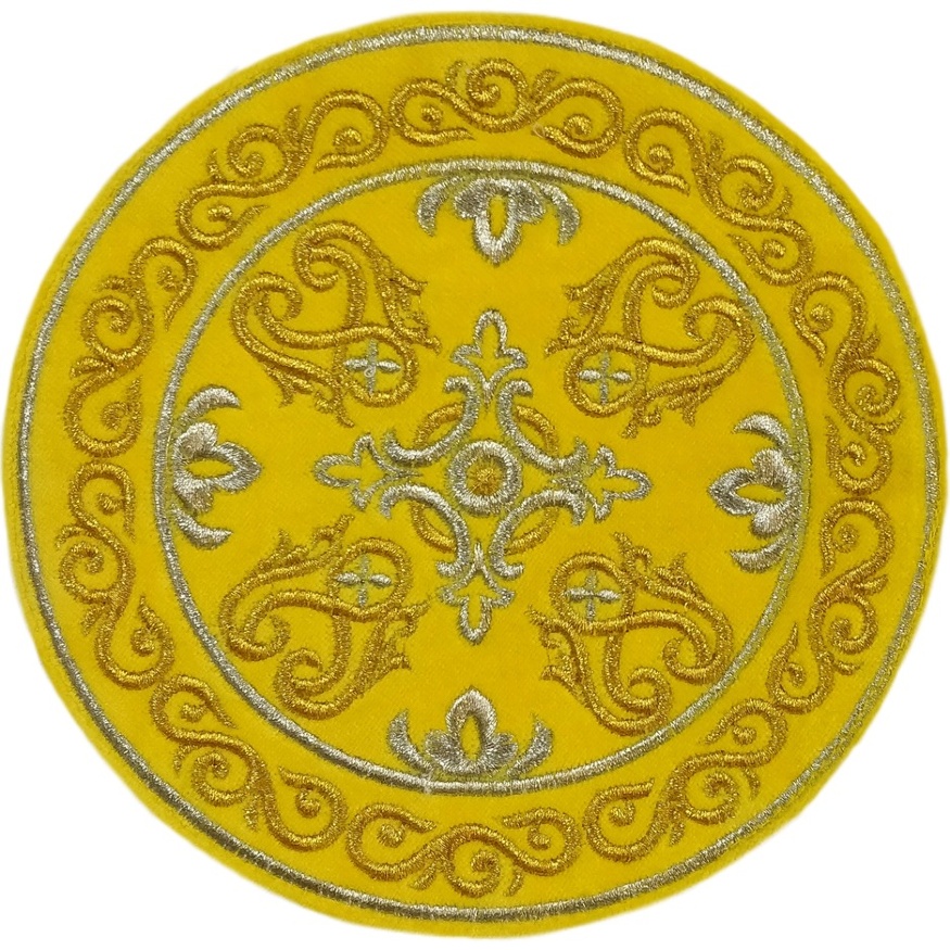 Șervețel rotund galben Ø17cm