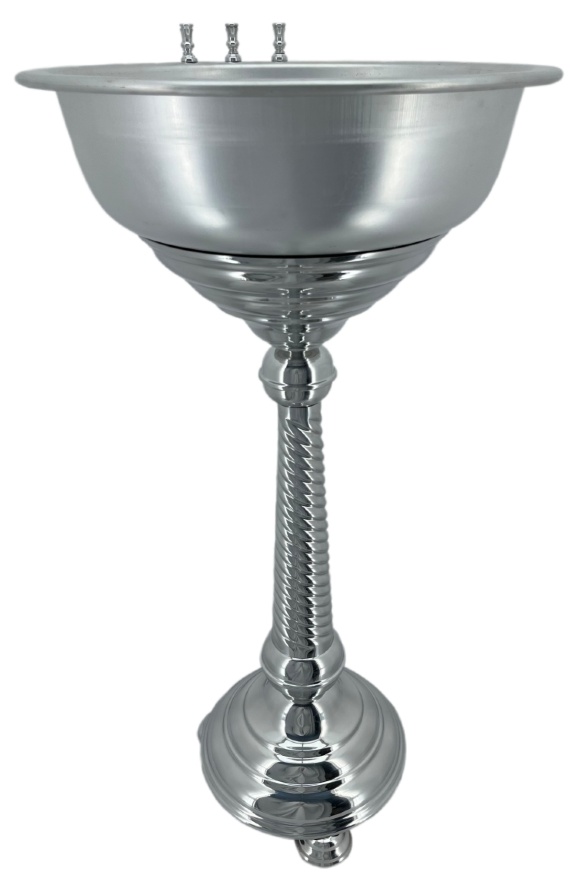 Cristelniță pentru botez, Ø40 (înălțime 87 cm, vas din oțel inoxidabil), 10 l