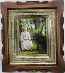 Icoana Sfântului Cuviosului Serafim din Sarov (M.) 19x17