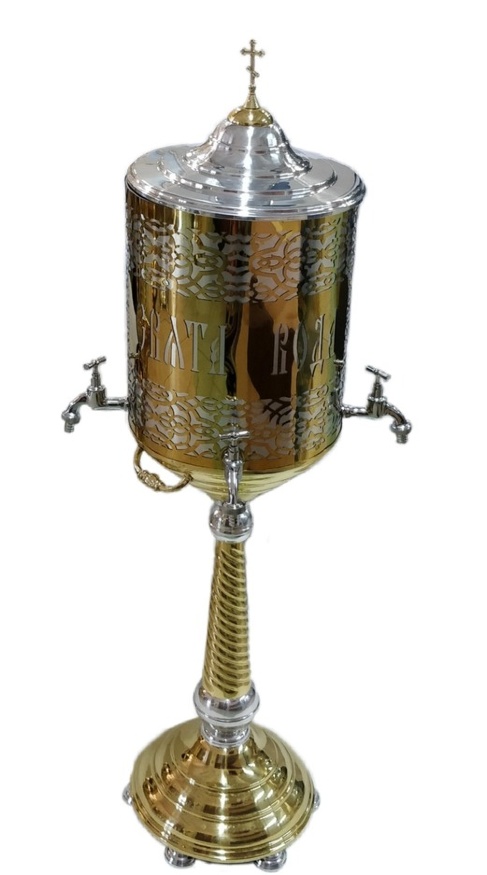 Vas pentru agheasmă, inox, cu picior, 75 l