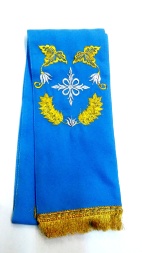 Semn de carte „Spic de grâu” albastru