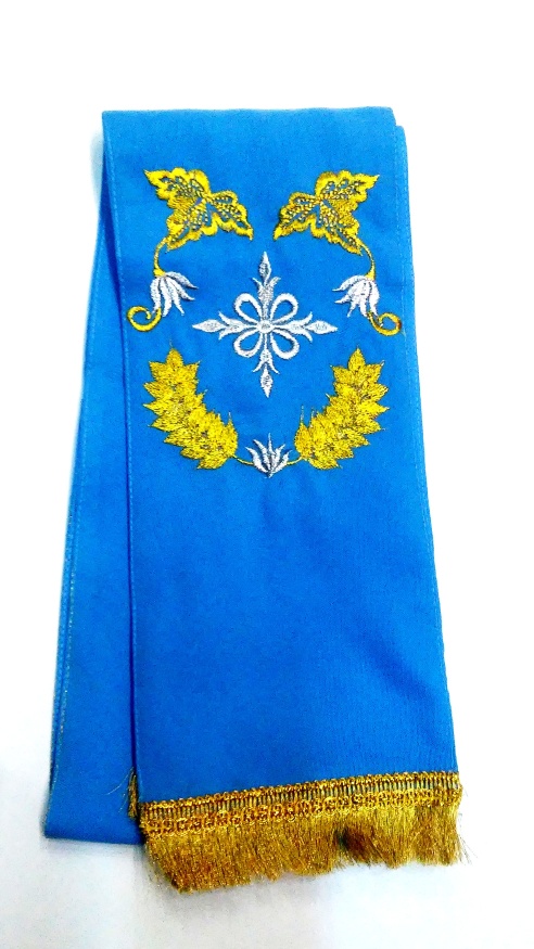 Semn de carte „Spic de grâu” albastru