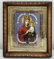 Icoana Maicii Domnului „Ocrotitoarea păcătoșilor” 25,5х22,5cm
