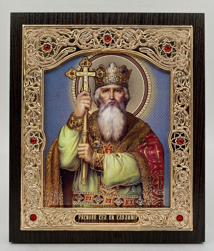 Icoană a celui întocmai cu apostolii, marele cneaz Vladimir 15x18