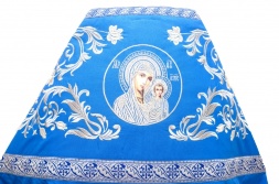 Vesminte preoțești brodate pe gabardină, broderie „Trandafir” cu galon aplicat