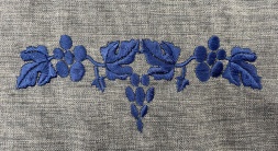 Vestă cu broderie, țesătură din mătase umedă