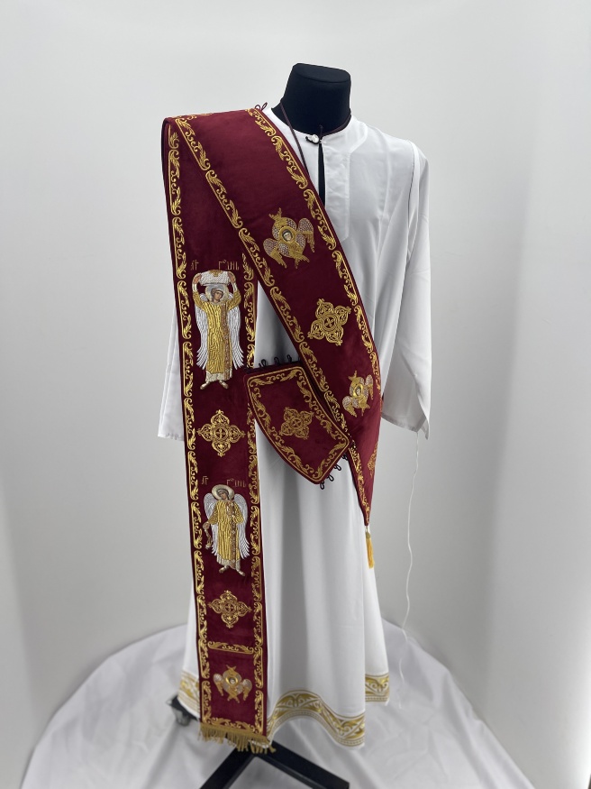 Orar cu manșete, broderie „Cruce”