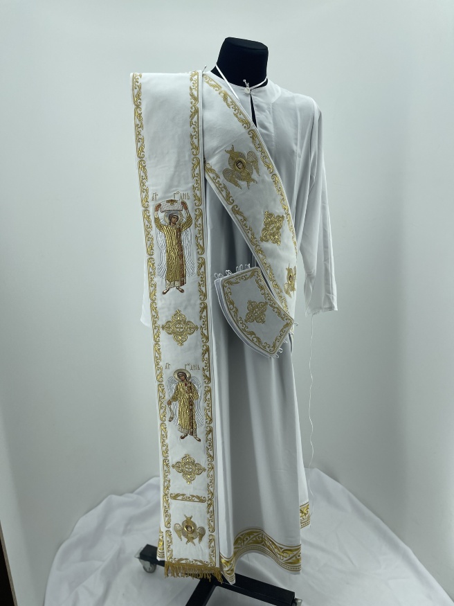 Orar cu manșete, broderie „Cruce”