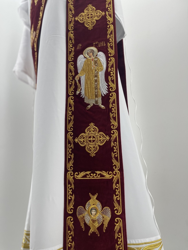 Orar cu manșete, broderie „Cruce”