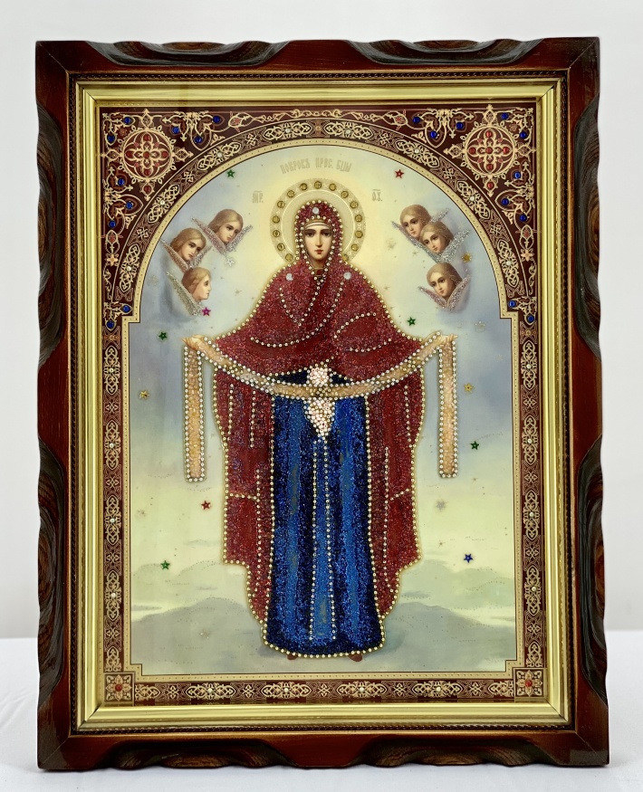 Icoana Maicii Domnului „Acoperământul” 36x46