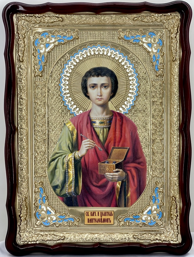 Icoană Sfântul Mare Mucenic și Tămăduitor Pantelimon 82х61