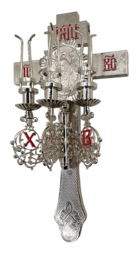 Trischimenic pascal cu icoană No. 18, nichel, 34х17х10cm