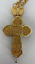 Cruce pectorală 11,5×5cm (placată cu aur)