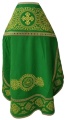 Veșmânt preoțesc brodat pe gabardină, broderie „Cerc” cu galon aplicat