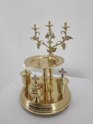 Tavă de turnare, din alamă, diametru 31см, înălțime 43см, Nr. 2