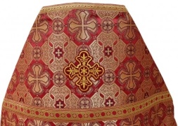 Veșminte preoțești din brocart „Crucea Athonită” cu galon aplicat