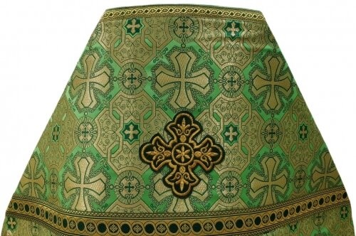 Veșminte preoțești din brocart „Crucea Athonită” cu galon aplicat