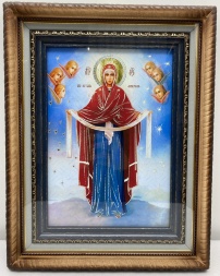 Icoana Maicii Domnului „Acoperământul” 42×32cm
