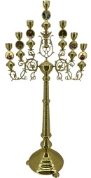 Candelabru de altar cu șapte lumânări No. 6 - 1 (icoane, metal)