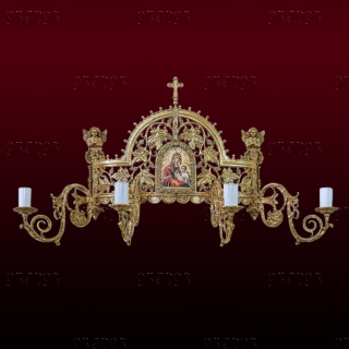 Aplică de perete pentru patru lumânări cu icoană No. 78