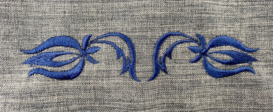 Podsutana cu petrecere, cu broderie, țesătură coshibo