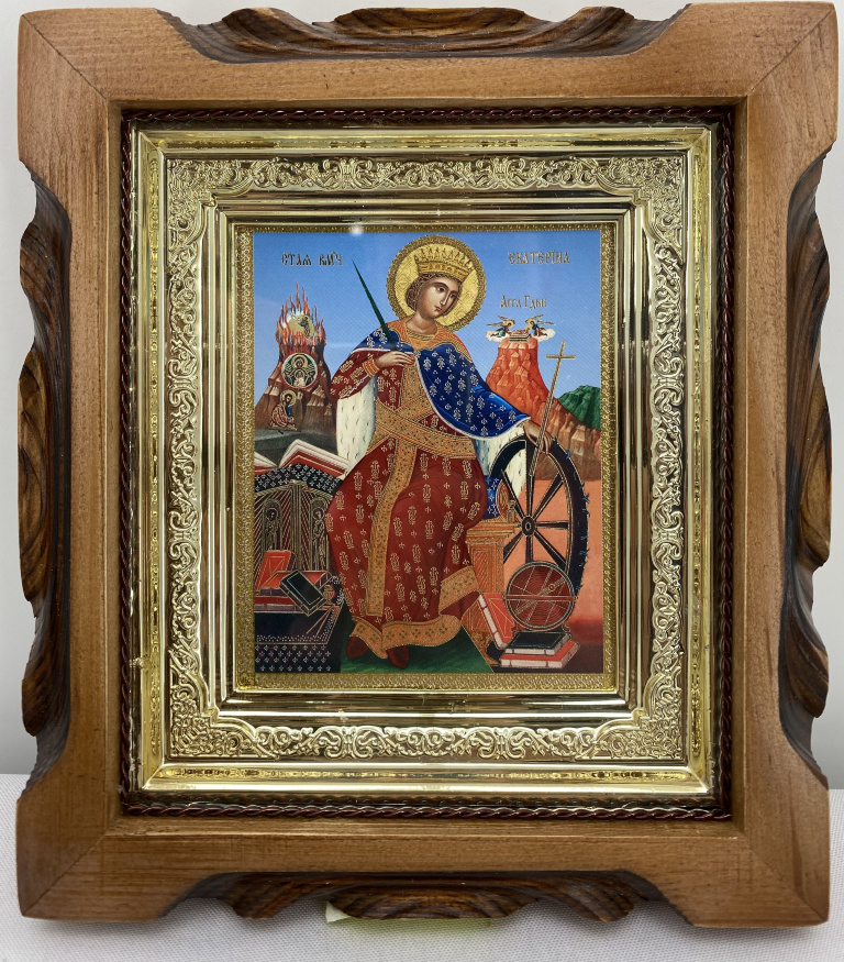 Icoana Sfintei Mari Mucenițe Ecaterina 19x17