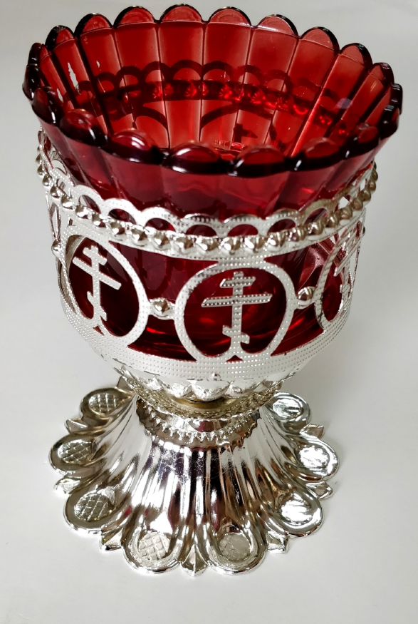 Candelă de masă „Crucea în cerc”, înălțime 13cm