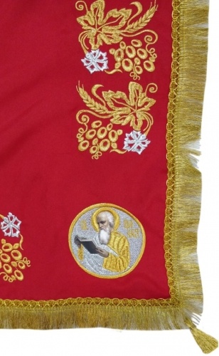 Ornament „Spicul” cu Evangheliști, cu franjuri simple