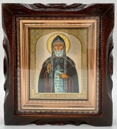 Icoana Sfântului Preacuviosului Iov din Poceaev 19x17