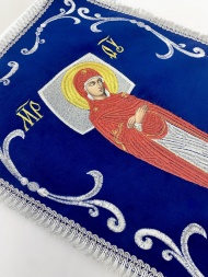 Epitaf al Maicii Domnului (broderie crin) 20×34