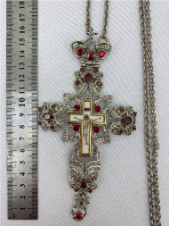 Cruce pectorală 16x8cm, nichel