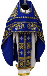 Vesminte preoțești, brodate pe gabardină, broderie „Trandafir” cu galon brodat