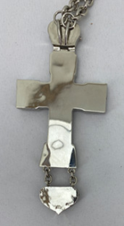 Cruce pectorală 13x7cm, nichel