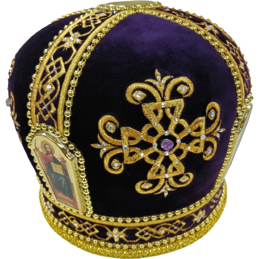 Mitra „Cruce” violet