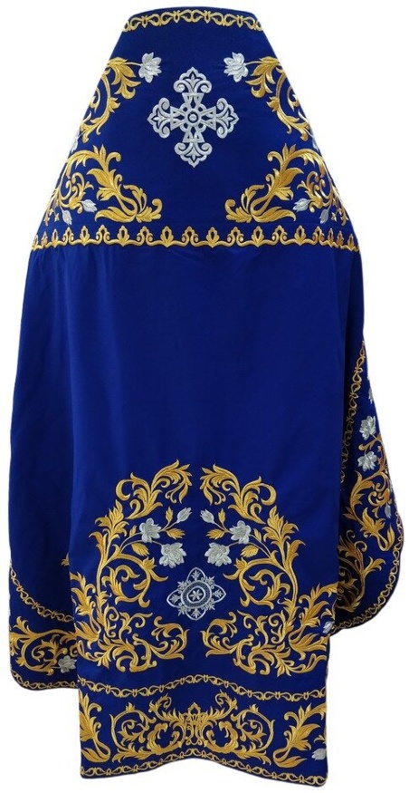 Vesminte preoțești brodate pe gabardină, broderie „Trandafir” cu galon brodat