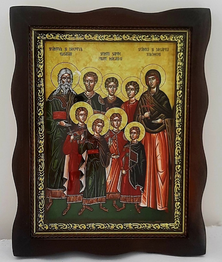 Icoana Sfinților Mucenici Macabei 32×42