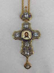 Cruce pectorală 18,5×8 cm combinată