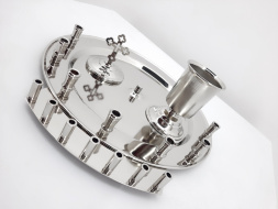 Set pentru Sfântul Maslu, nichel, Ø30,4cm, înălțime 18cm