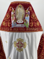Vesminte preoțești combinate brodate pe catifea, cu icoane brodate, broderie „Pascală”
