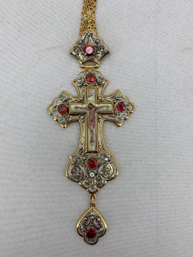 Cruce pectorală 16,5х7cm combinată Nr. 2