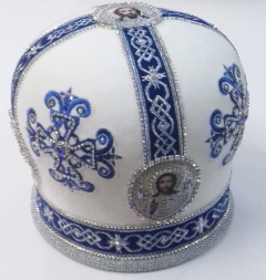 Mitră „Cruce” albă