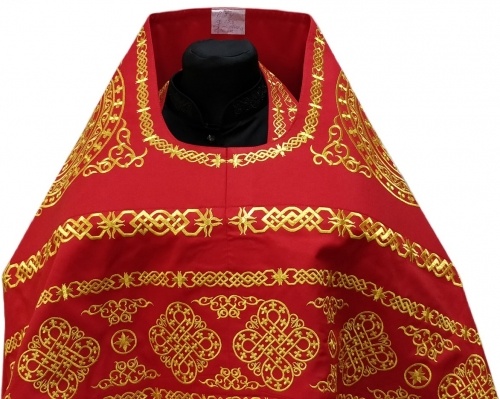 Vesminte preoțești brodate pe gabardină, broderie „Cerc” cu galon brodat