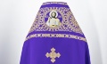 Vesminte preoțești brodate pe gabardină, broderie „Cerc” cu galon brodat