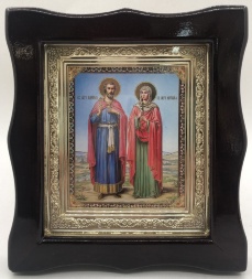 Icoană Sfântului Mucenic Adrian și Natalia 19х17