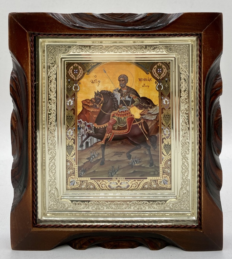 Icoană Sfântul Ierarh Mina din Cotuan 19x17